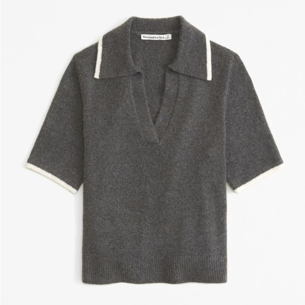 NEW Abercrombie & Fitch Notch-Neck Sweater